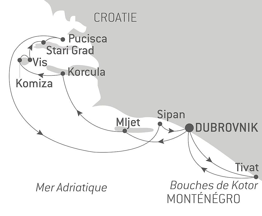 La Croatie, sous les voiles du Ponant null