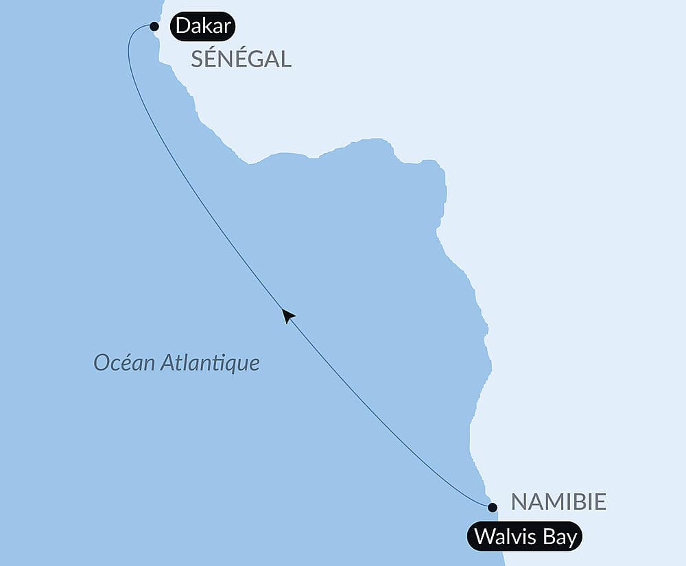 Voyage en Mer : Walvis Bay - Dakar